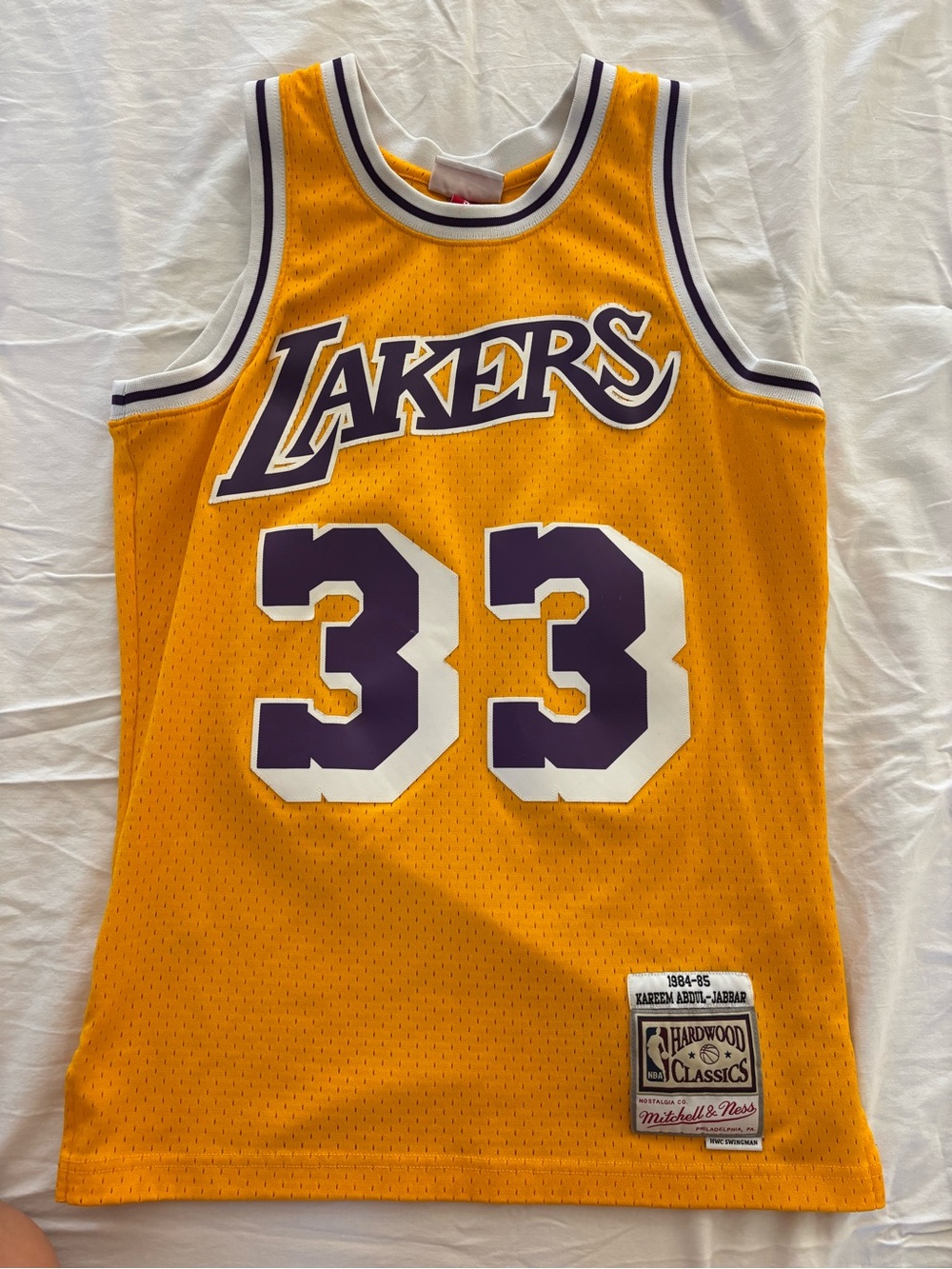 Los Angeles Lakers Kareem Abdul-Jabbar Basketball Jersey
